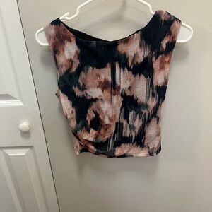Abercrombie & Fitch Multicolor Abstract Top